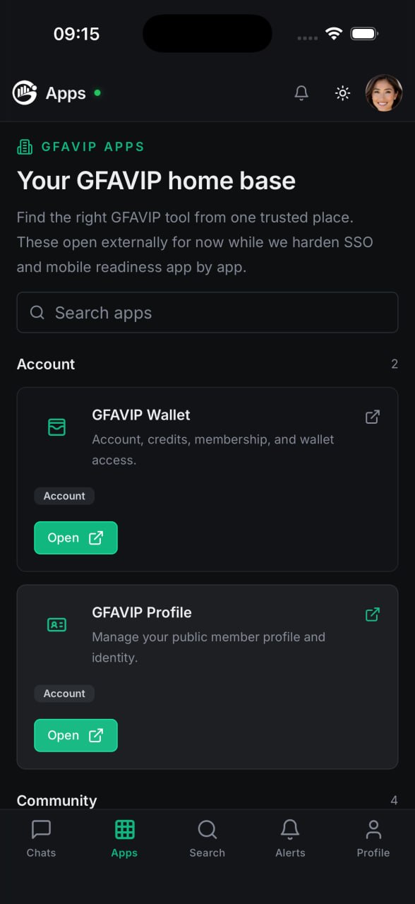 GFAVIP Chat iOS App Store screen